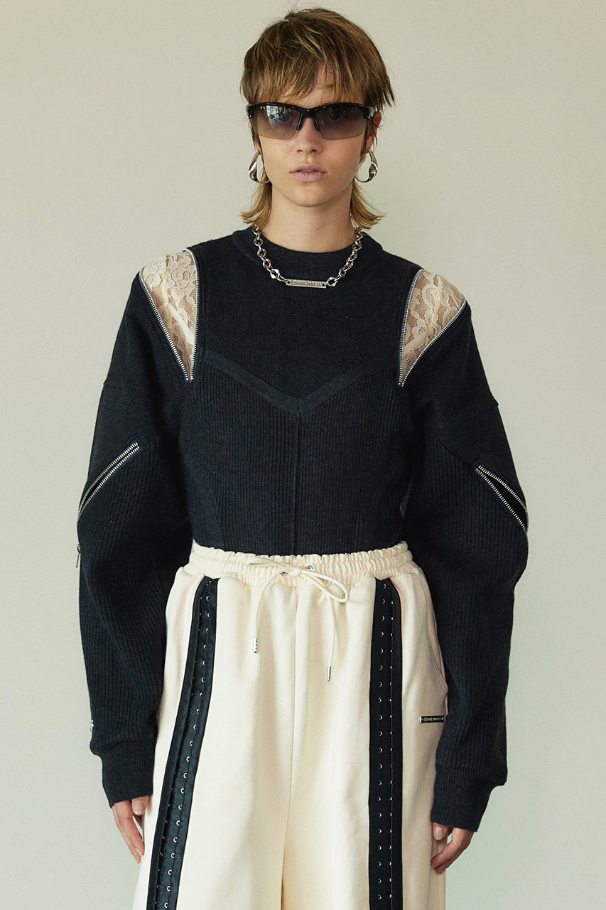 PRANK PROJECT(プランク プロジェクト)｜トロンプルイユジップニット