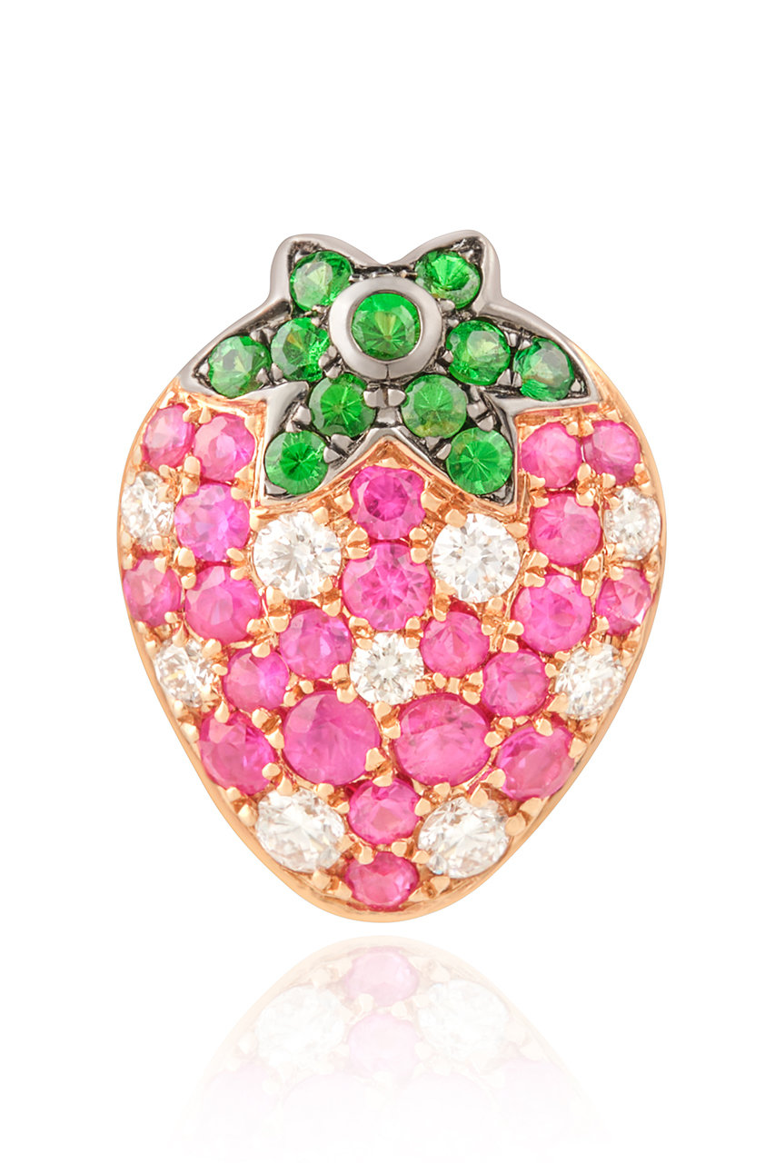 Bijou de M(ビジュードエム)｜【受注生産】イチゴピアス（片耳用