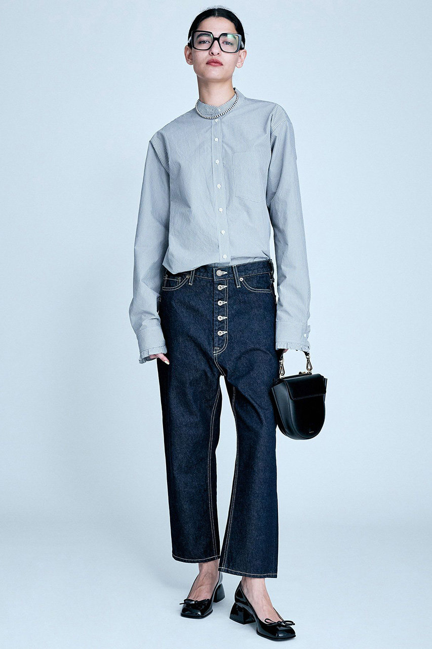 BRILL(ブリル)｜ボタンフライデニムパンツ/ブルー の通販｜ELLESHOP