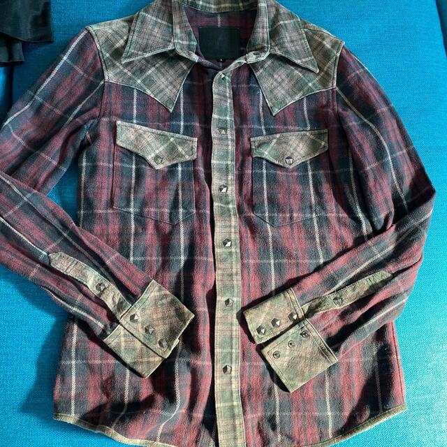 ISAMUKATAYAMA BACKLASH - バックラッシュ チェックシャツの通販 by