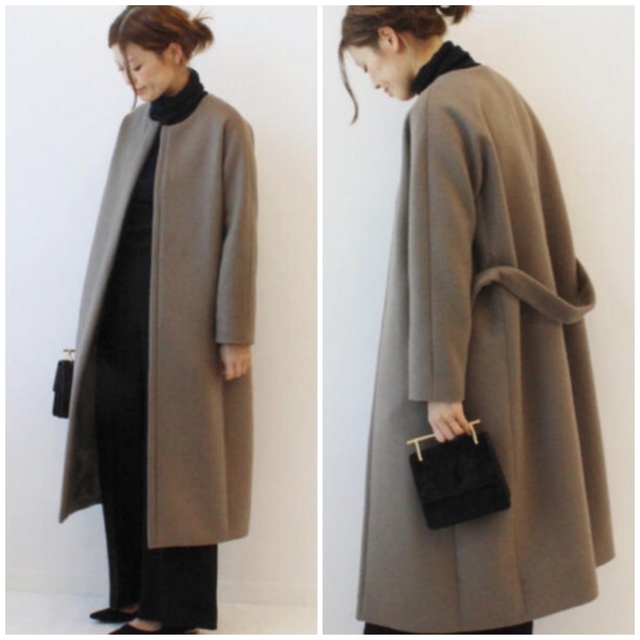 DEUXIEME CLASSE - Deuxieme Classe ダブルクロスベルテッドノーカラー