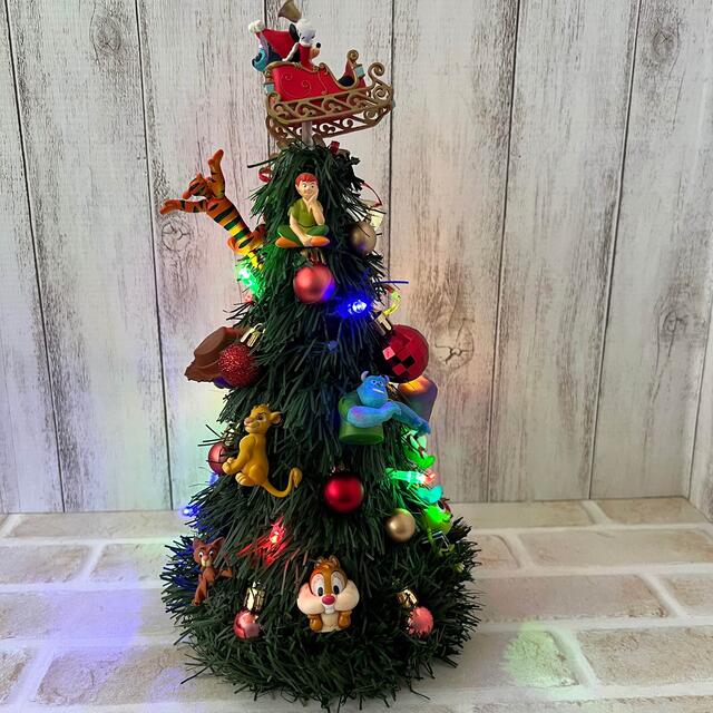 ディズニーキャラクター クリスマスツリー LEDライト フェイクグリーン