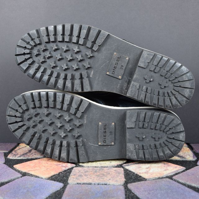 DIESEL - DIESEL ディーゼル 24.5cm ローファー インディゴ 革靴の通販