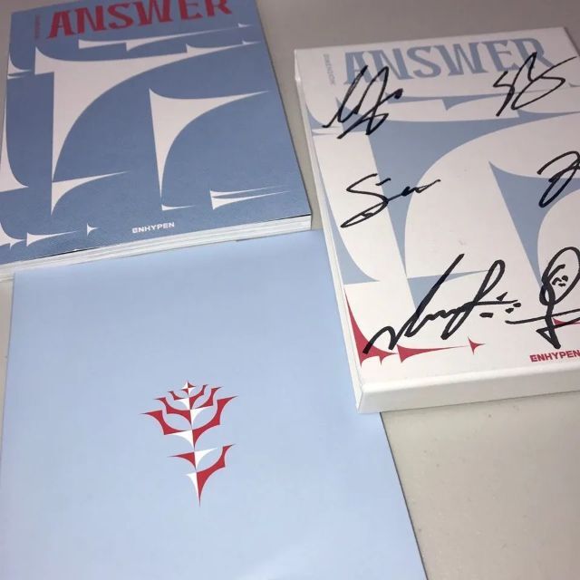 ENHYPEN 直筆サイン 1stリパケ「DIMENSION : ANSWER」の通販 by てでぃ