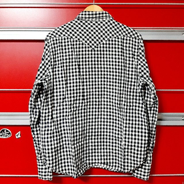 COOTIE - cootie Dobby Gingham Check チェックシャツ S kjの通販 by