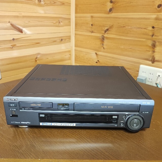 SONY - SONY Hi8 VHS ダブルビデオデッキ WV-H4 (VHSのみ動作不良)の