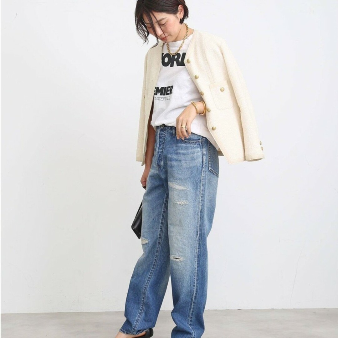 DEUXIEME CLASSE - Deuxieme Classe tweed Vネック ジャケットの通販