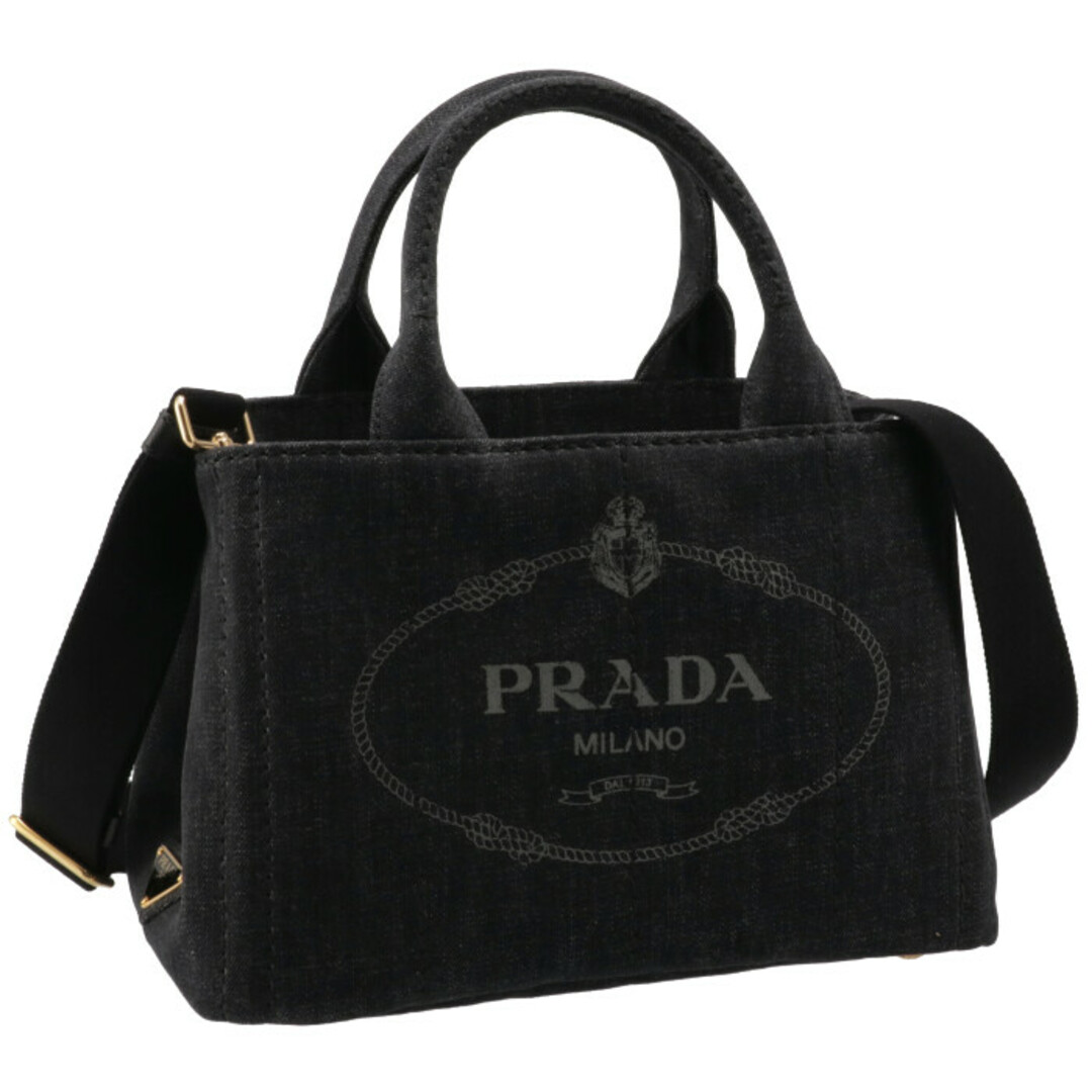 PRADA - PRADA トートバッグ デニム カナパ CANAPA 2WAYハンドバッグの