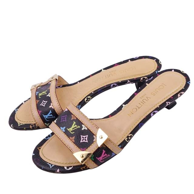 LOUIS VUITTON - ルイヴィトン サンダル ミュール モノグラム マルチ