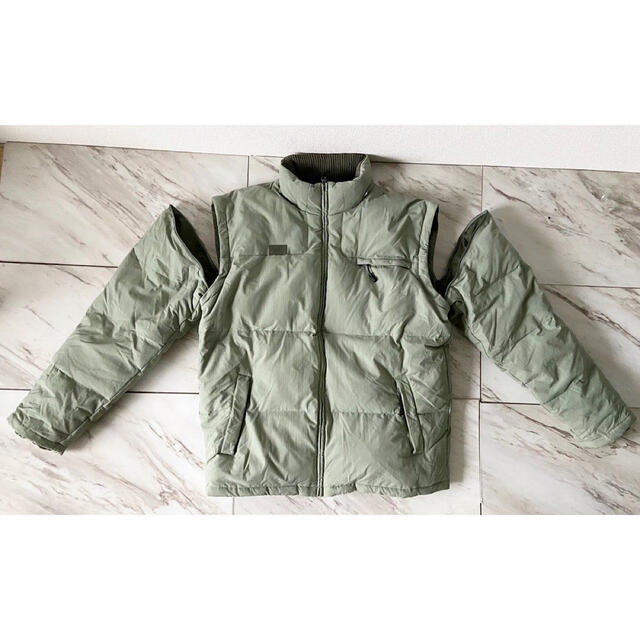 FILA - 00s FILA デタッチャブル ナイロン ミントグリーン ダウン