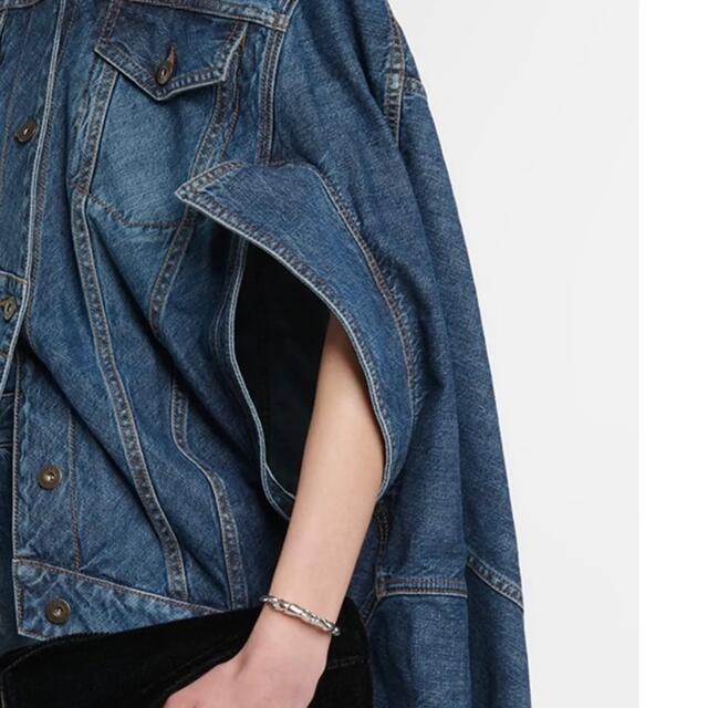 LOEWE - 22SS LOEWE アシンメトリー パッチワーク デニムジャケットの