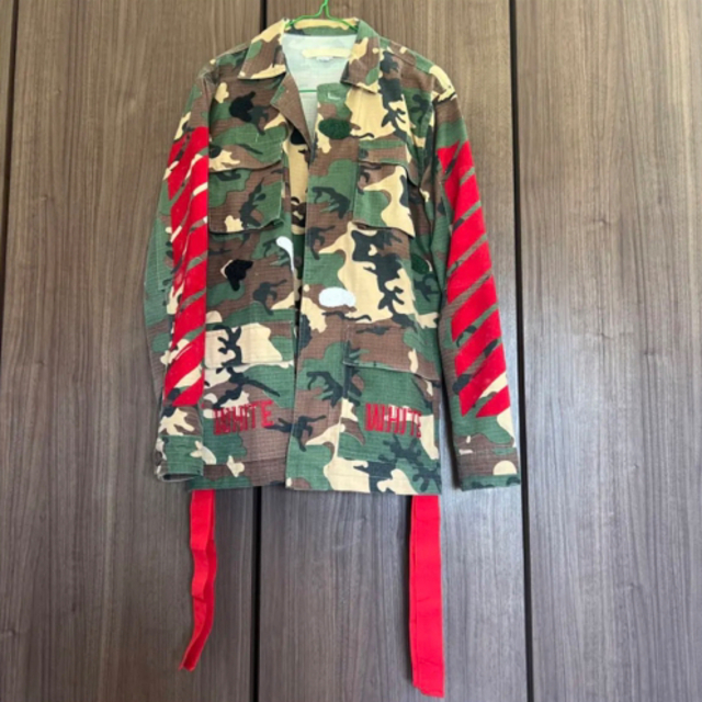 Off-White - 美品 OFF-WHITE オフホワイト ミリタリージャケット 迷彩