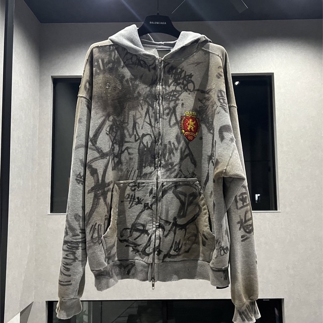 BALENCIAGA - BALENCIAGA スケーターZIP パーカー デニムパンツシャツ