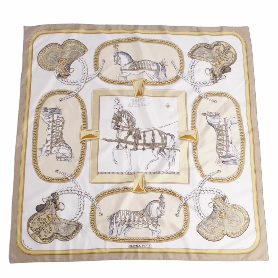 HERMES - 美品 エルメス HERMES スカーフ カレ90 GRAND APPARAT 盛装の
