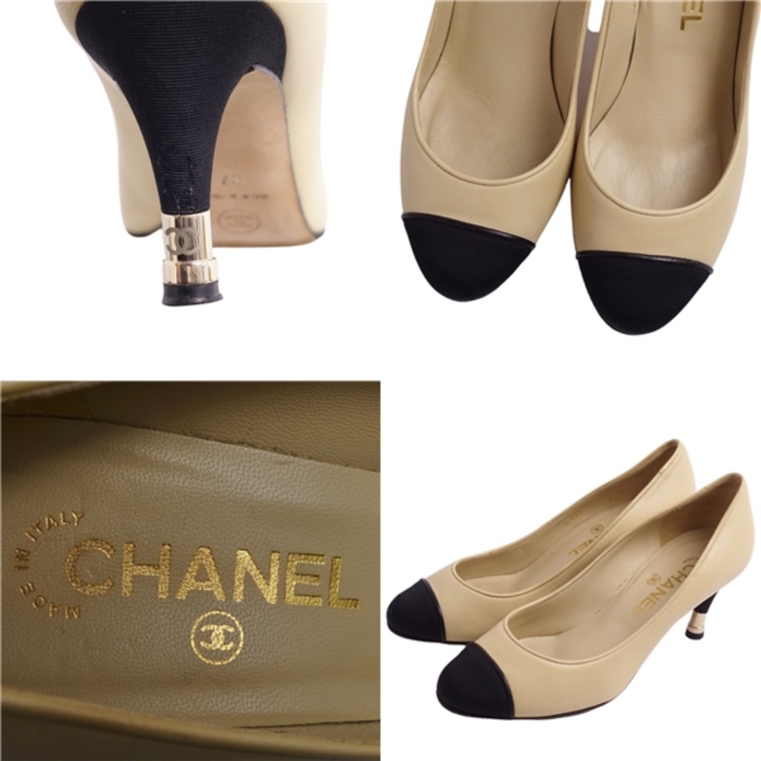 CHANEL - シャネル CHANEL パンプス ヒール キャップトゥ ココマーク