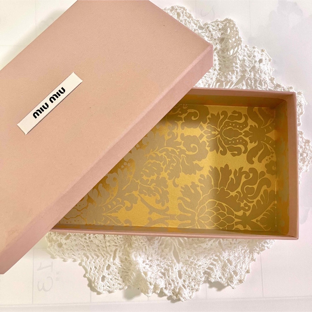 MIU MIU - miumiuミュウミュウ マドラスピンク長財布 ※箱、ショップ