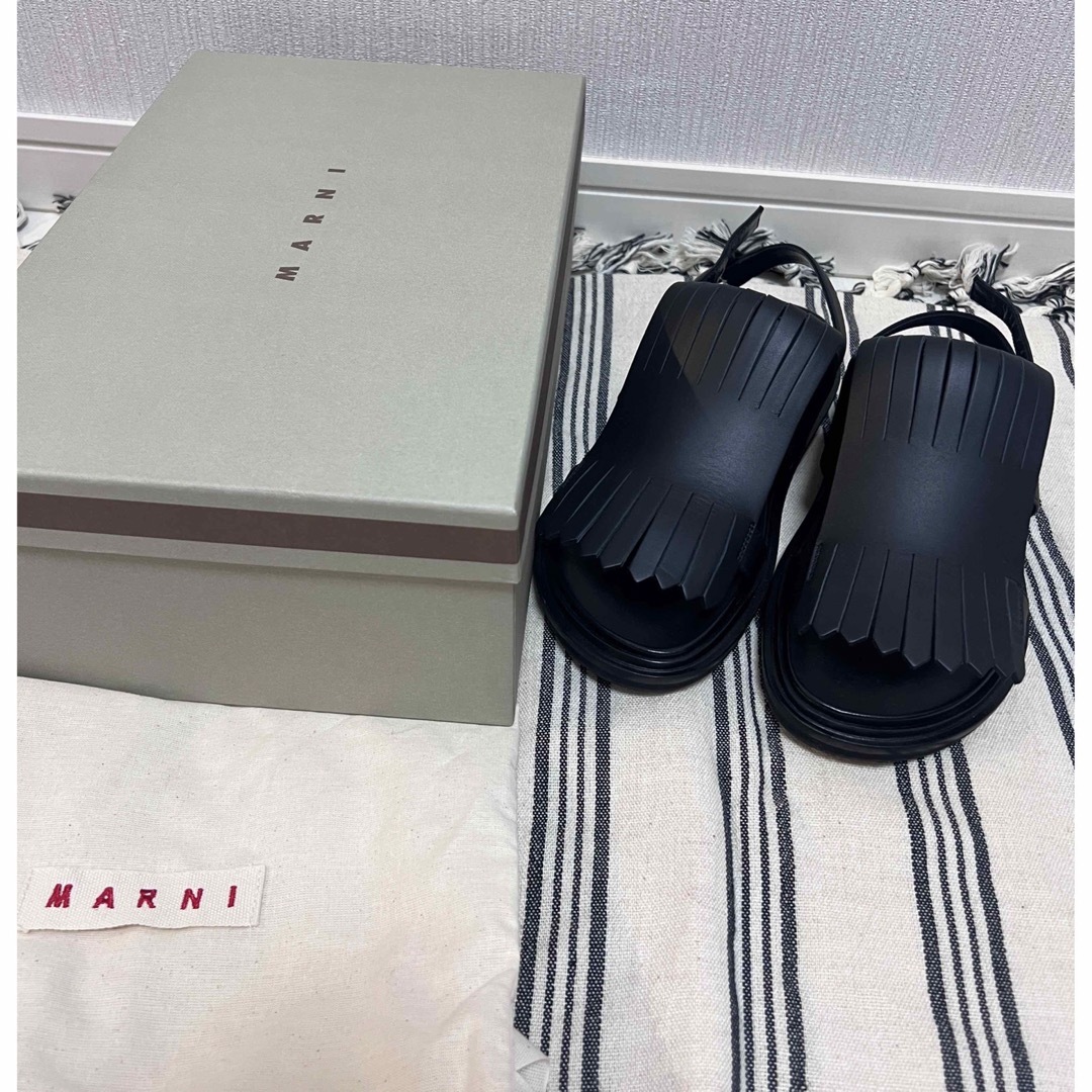 値下げしました！MARNI マルニ フリンジレザーサンダルMARNI◇マルニ