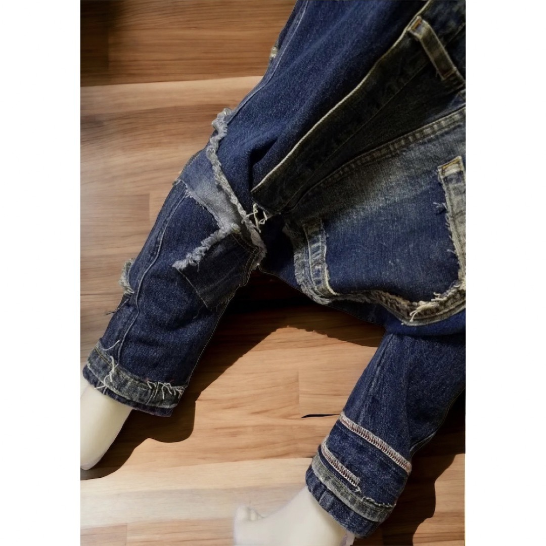 PANAMA BOY - デニムリメイク サルエル サロペット オーバーオール