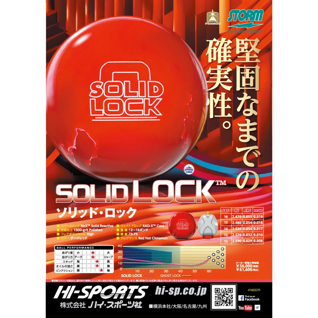 送料込み【新品】ソリッド・ロック ストーム 15ポンド4オンスの通販 by