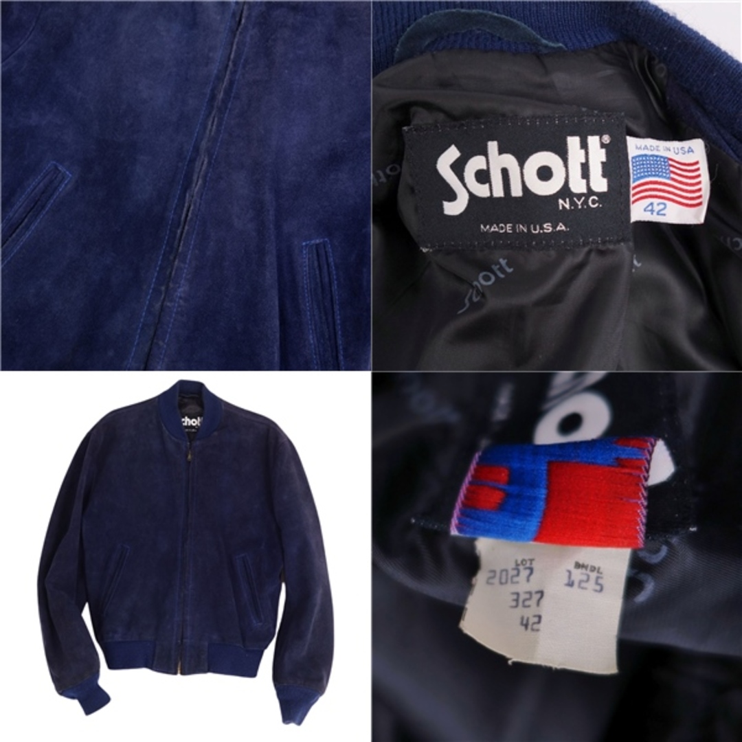 schott - ショット SCHOTT ブルゾン レザージャケット スエード