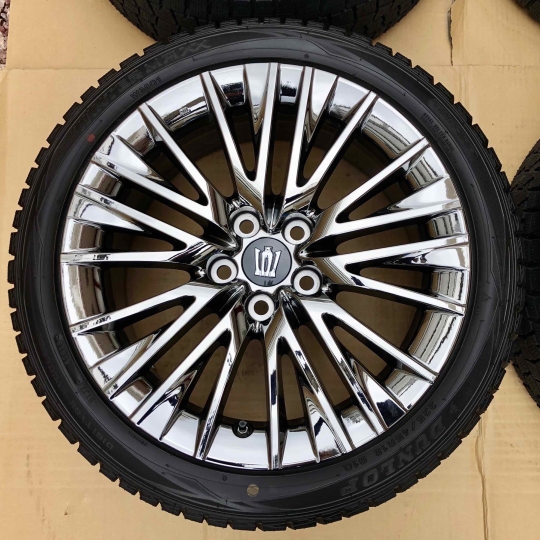 トヨタ - クラウン 220系 後期 純正 ホイール スタッドレスタイヤ 225