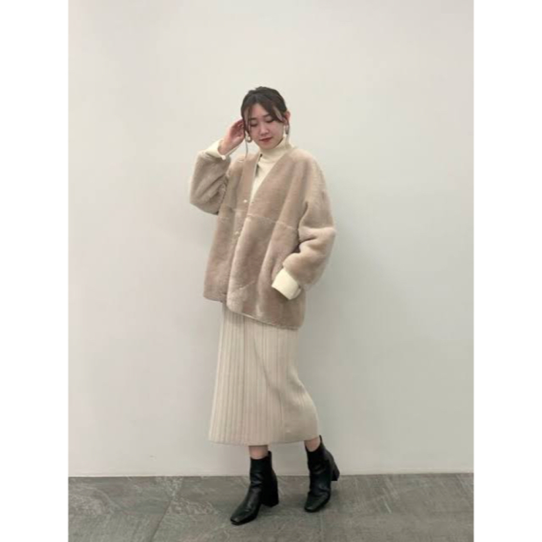 ELENDEEK - エレンディーク ウールボアリバーシブルショートコート