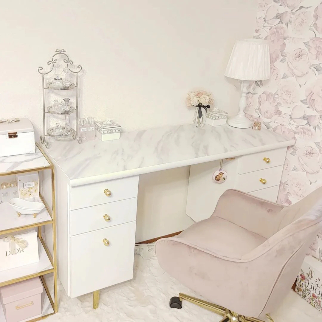 Francfranc - Francfranc エメラルドデスク コスメデスク(ホワイト)の