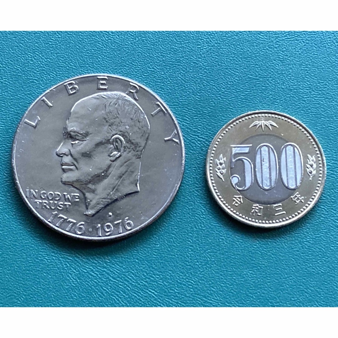 外国古銭】アメリカ建国200周年記念1ドル硬貨☆アイゼンハワー☆自由の