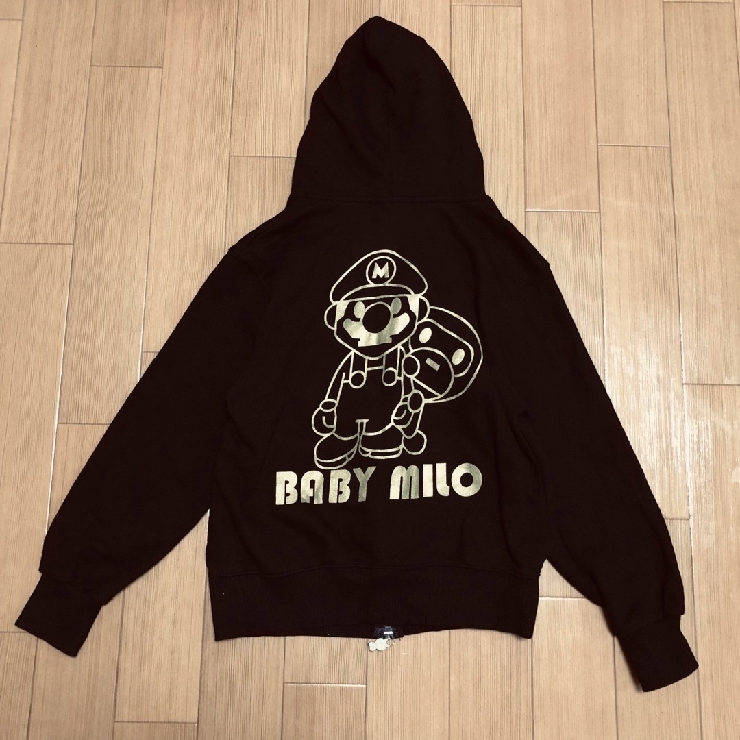 A BATHING APE - 【レア】 BATHING APE BABY MILO パーカー マリオ