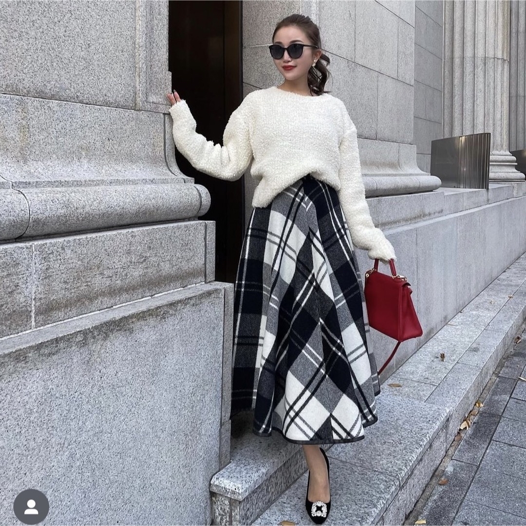 sheller】シェリエBIGチェックロングスカート