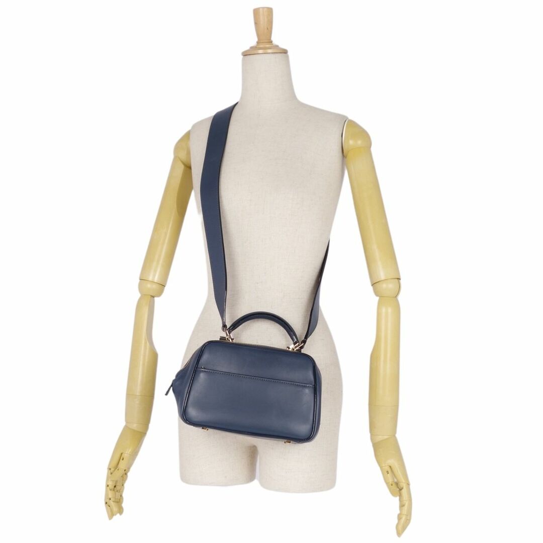 美品 ヴァレクストラ Valextra バッグ 2way ハンドバッグ ショルダー