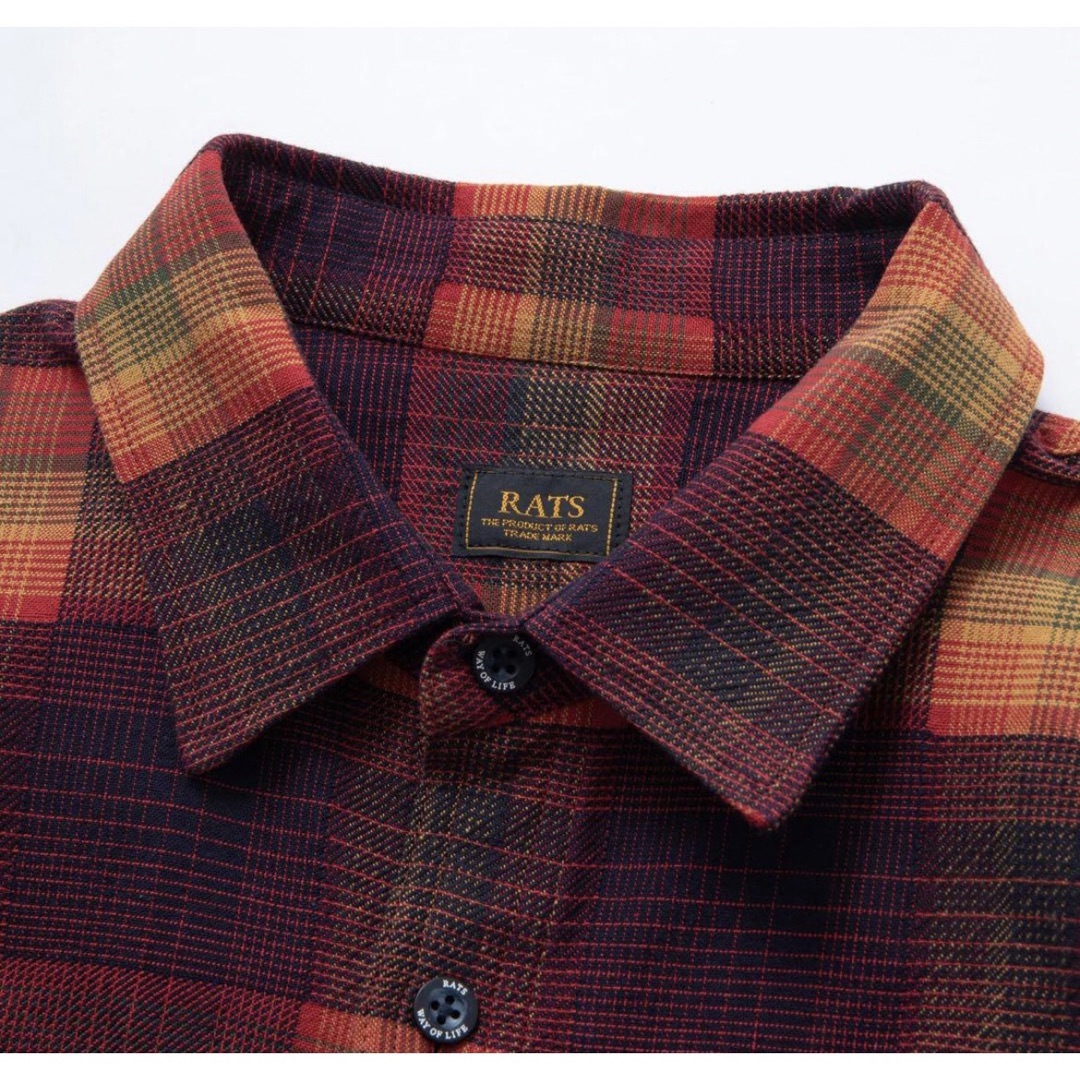 RATS - 【木村拓哉着用】 RATS MULTI COLOR CHECK SHIRT Lの通販 by