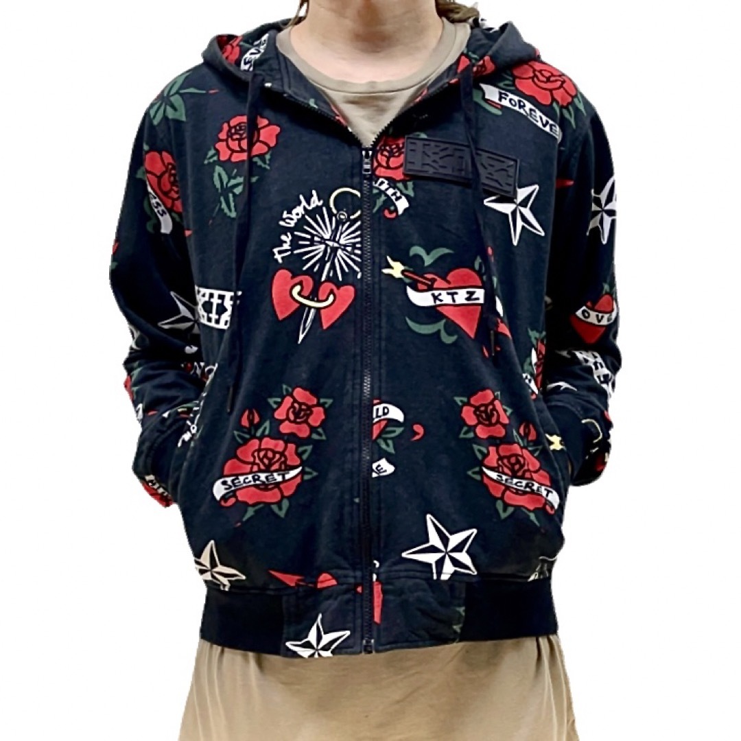 Kokon to zai (KTZ) - 中古 KTZ ハート 剣 ダガー 薔薇 タトゥー 総柄