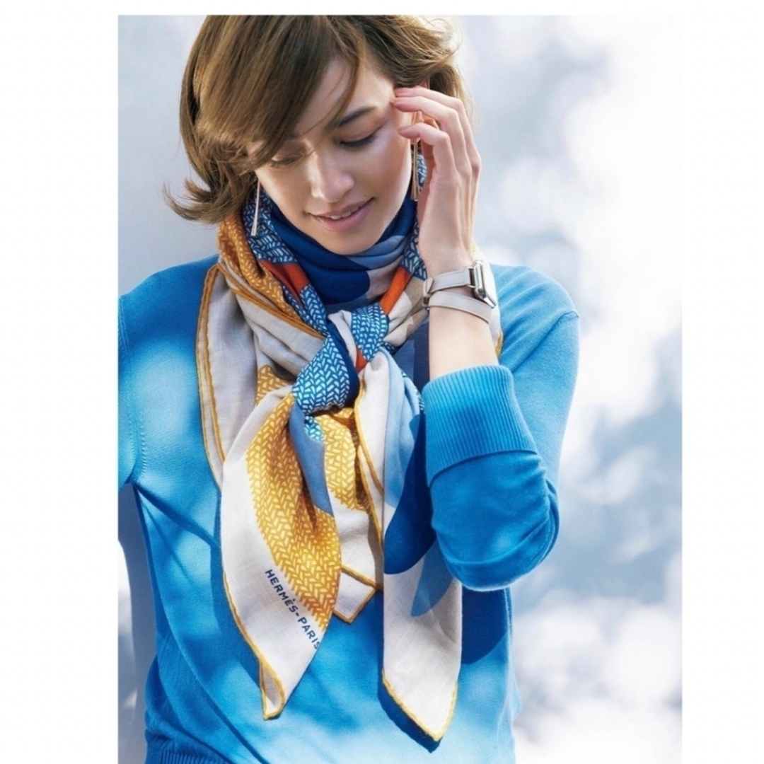 HERMES - 【新品】HERMES エルメス カレジェアン カシミアシルク