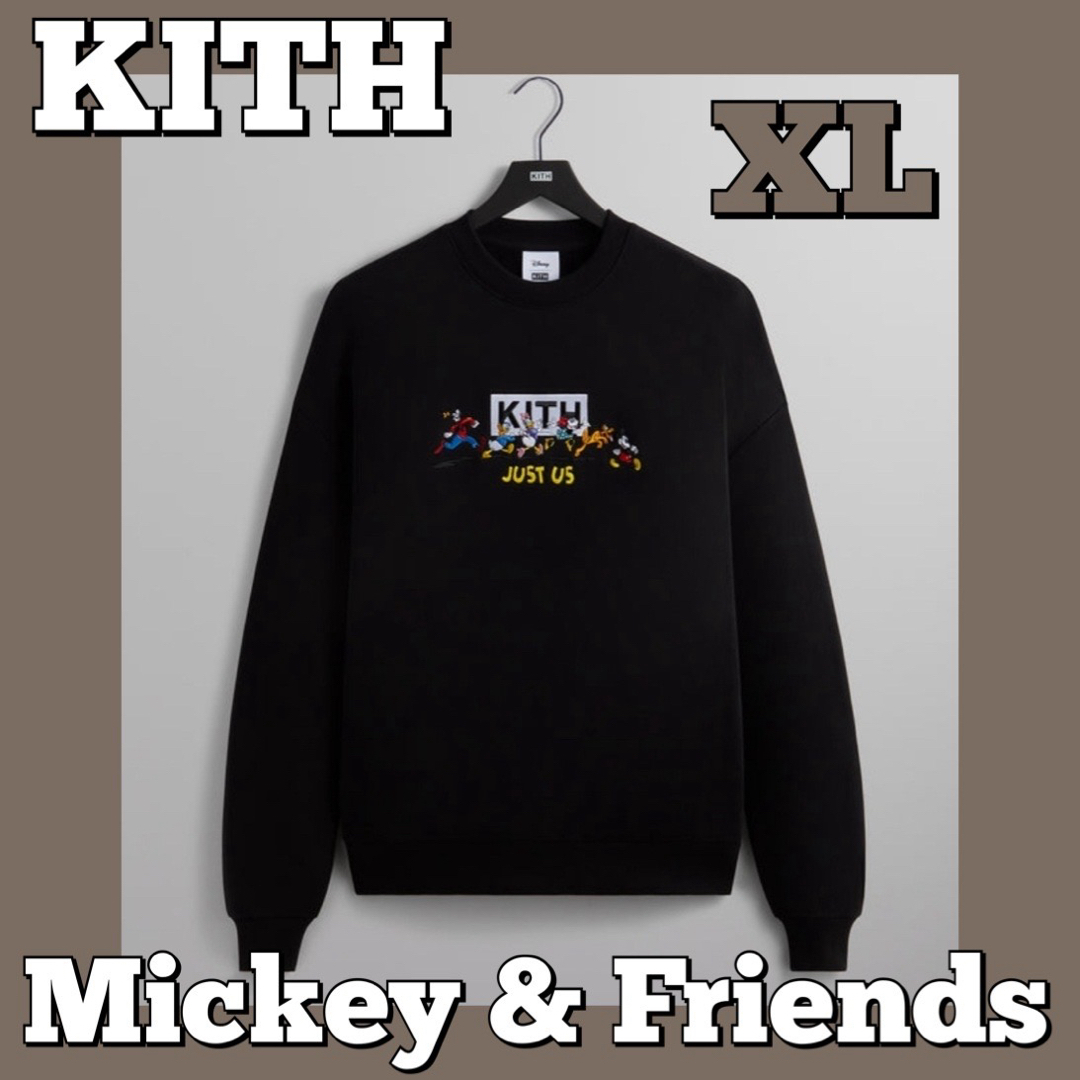 KITH - KITH DISNEY ミッキー クルーネック XL ボックスロゴ