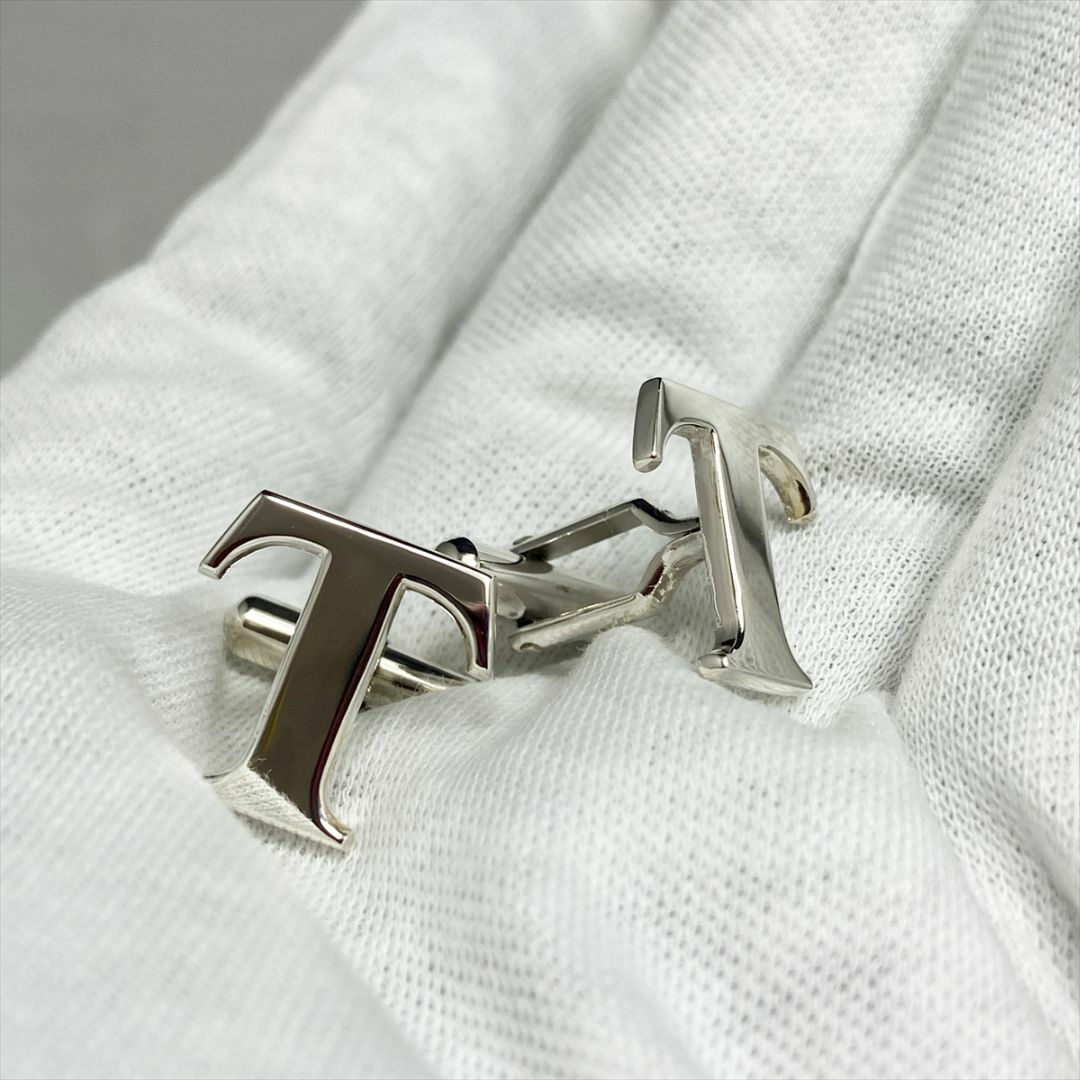 Tiffany & Co. - 新品仕上 廃盤 ティファニー Tロゴ カフス タイタック