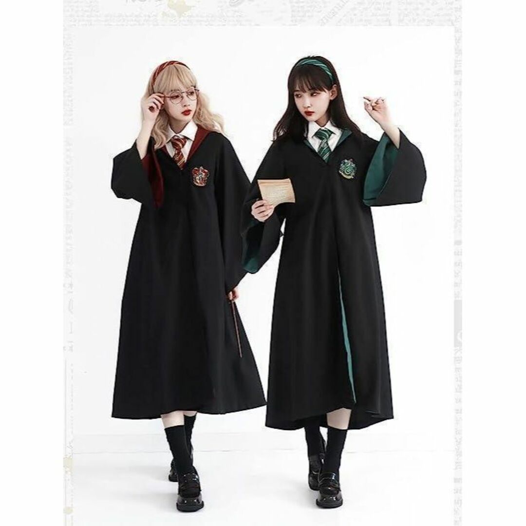 ハリーポッター 衣装 スリザリン コスプレ マント M リボン袋付【残3