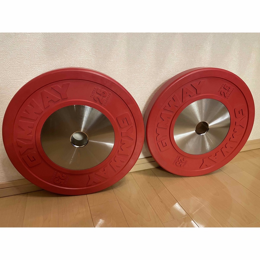① GYMWAY 20kg バンパープレート GYMWAY 20kgプレート2枚 バンパー