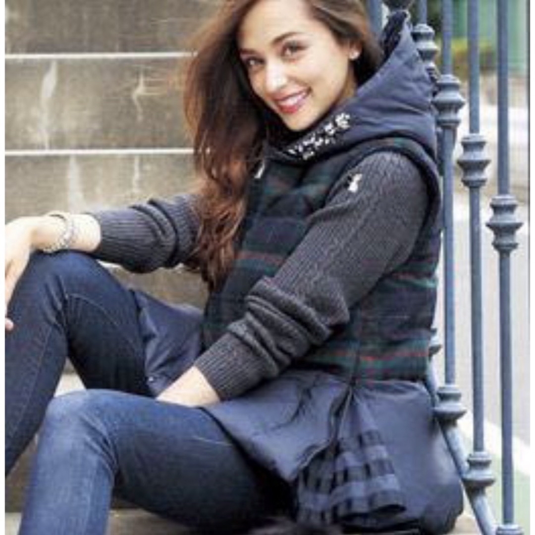 Chesty - chesty チェスティ チェック ビジュー ペプラム ベスト