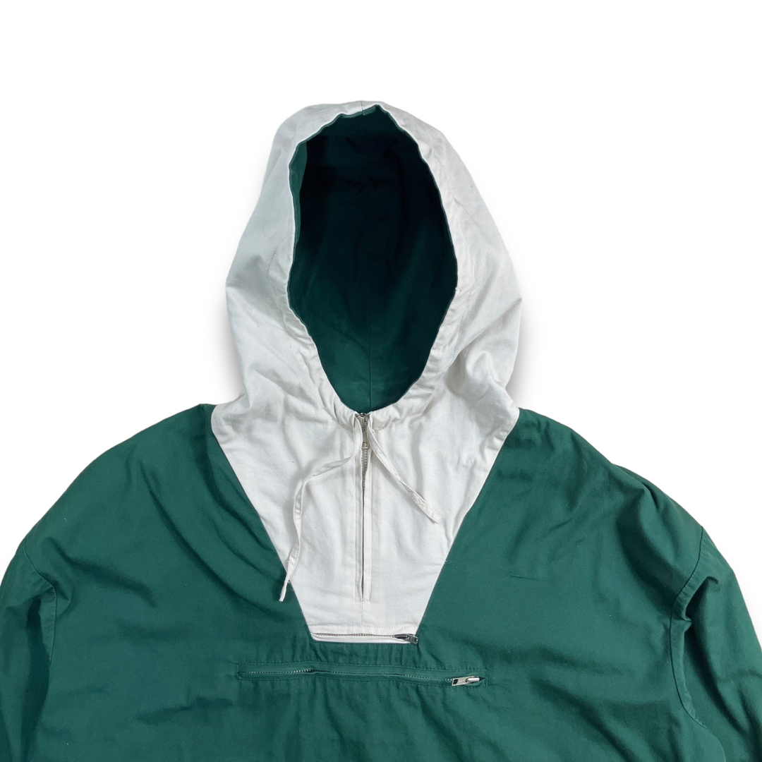 J.Crew - 90s J.CREW ツートンコットンアノラックパーカー ハーフ