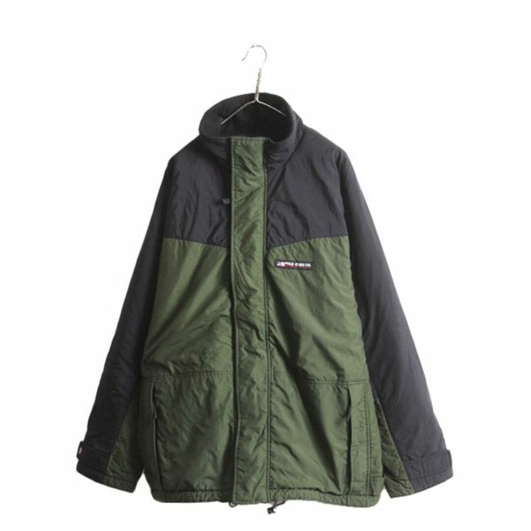 本物正規◇ポロラルフローレン◇ナイロンJK 裏フリース黒/M Ralph