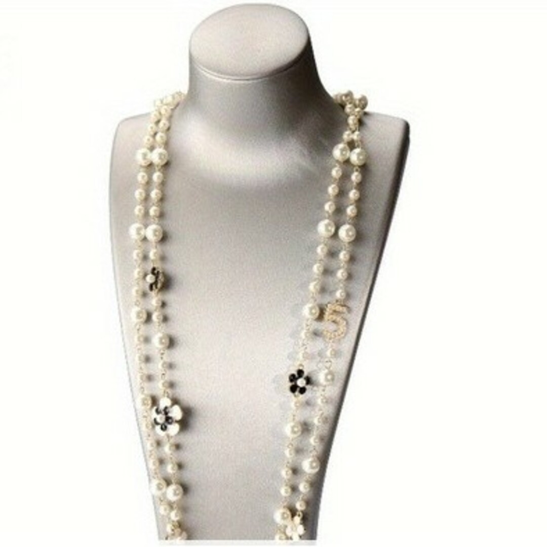 CHANEL - バロックフェイクパールロングネックレス！シャネル、No.5好