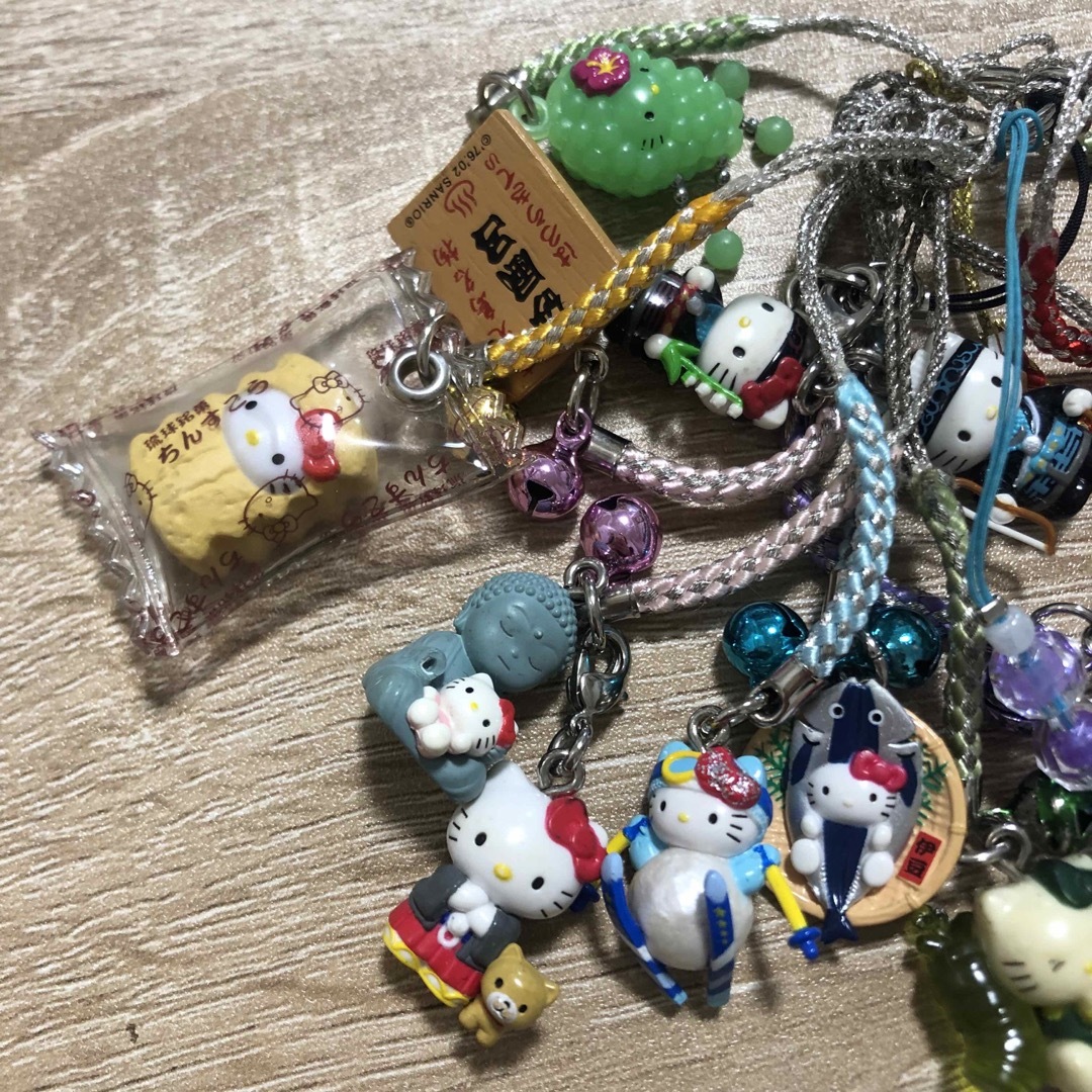 ハローキティ ストラップ 福井限定 越前水仙 ご当地キティ その他