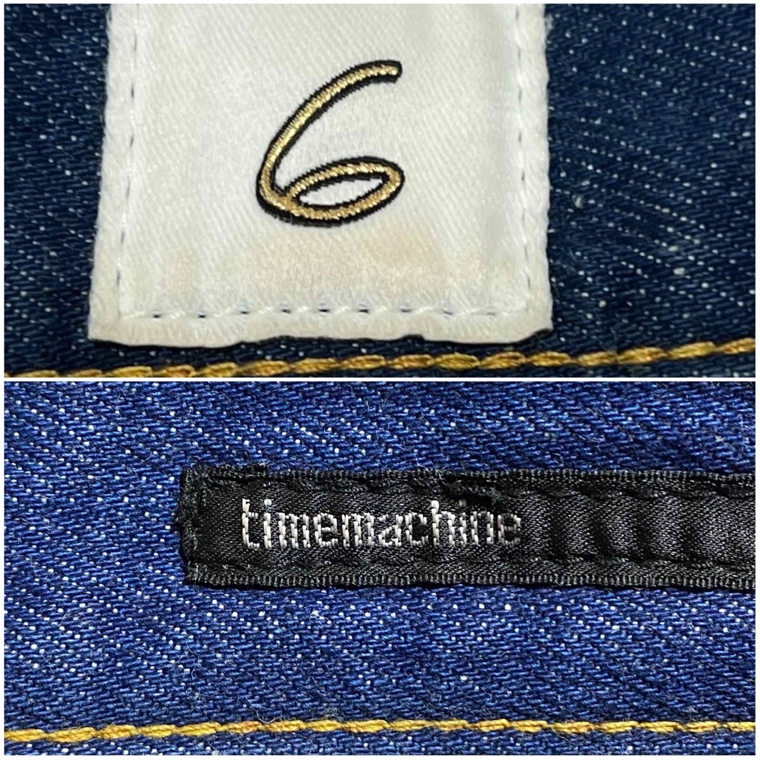 6 (ROKU) - 6(ROKU) timemachine ハイウエストデニム W27の通販 by