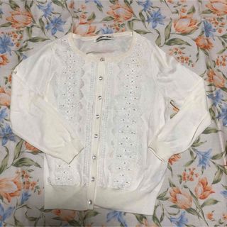 STRAWBERRY-FIELDS（カーディガン ・ ホワイト/白色系）のフリマ