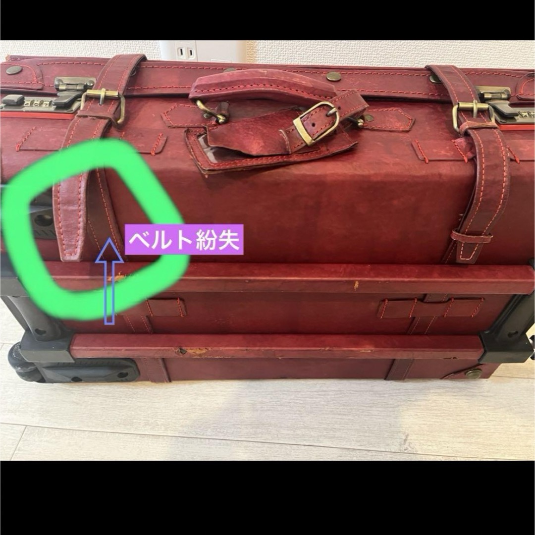 siffler - シフレ ユーラシアトランク レッド 豚革の通販 by ribbon