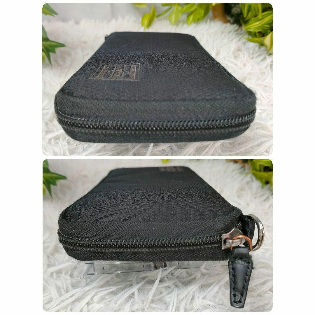 PORTER - PORTER 長財布 ブラック ラウンド ナイロン ポーター 財布 黒