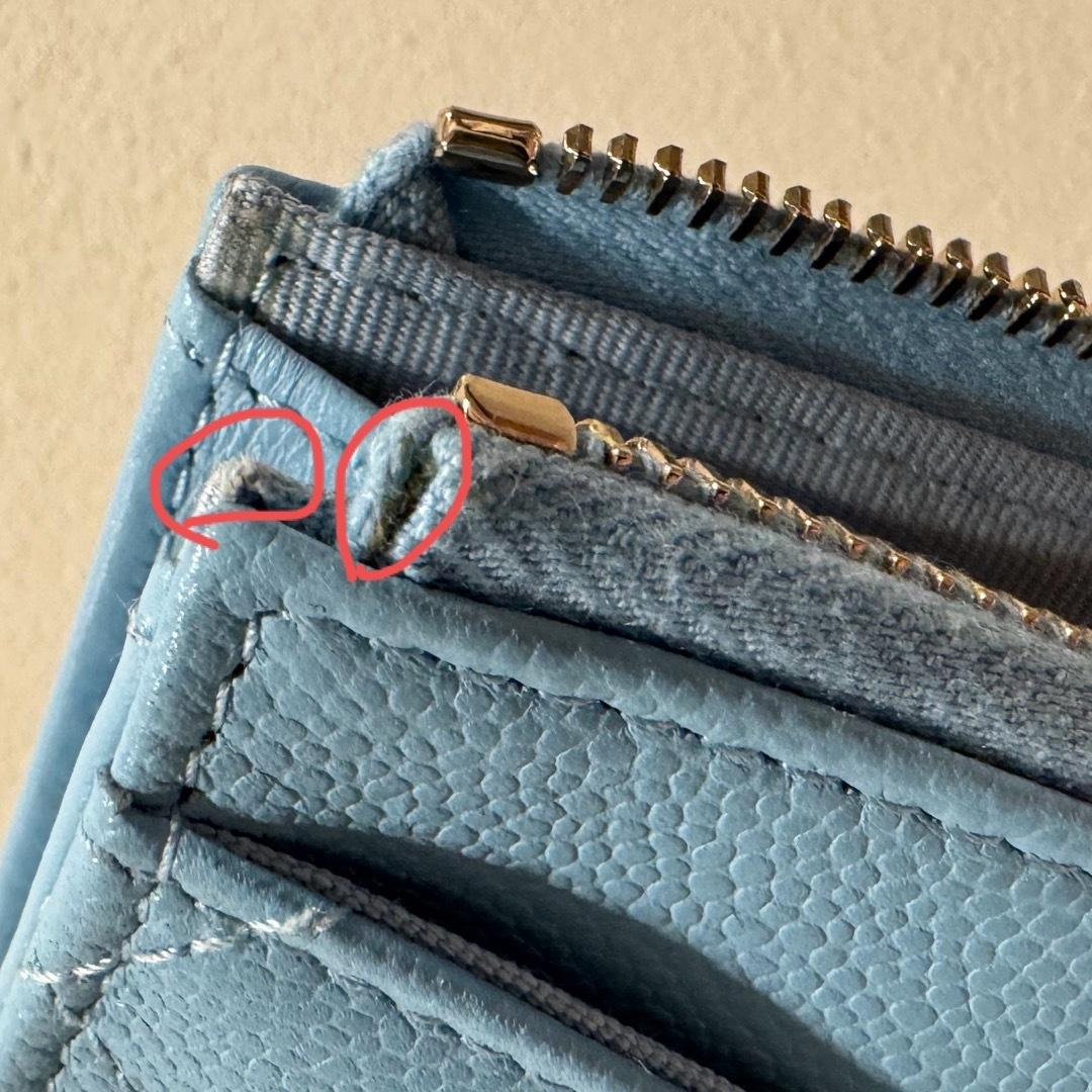 CHANEL - CHANEL 23A フラグメントケース カードケース ライトブルー