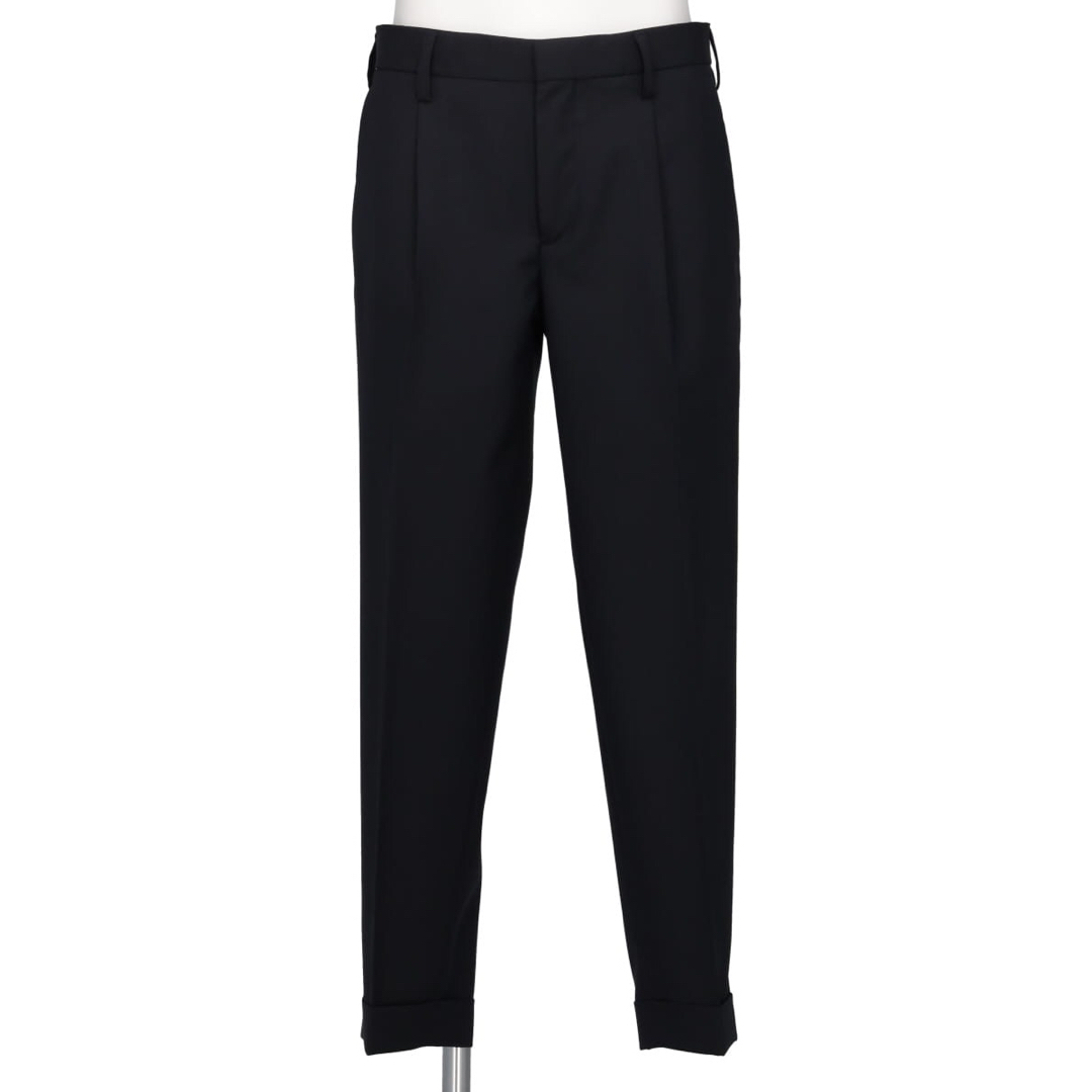 kolor 23ss ネイビースラックス トロピカルウール フレア