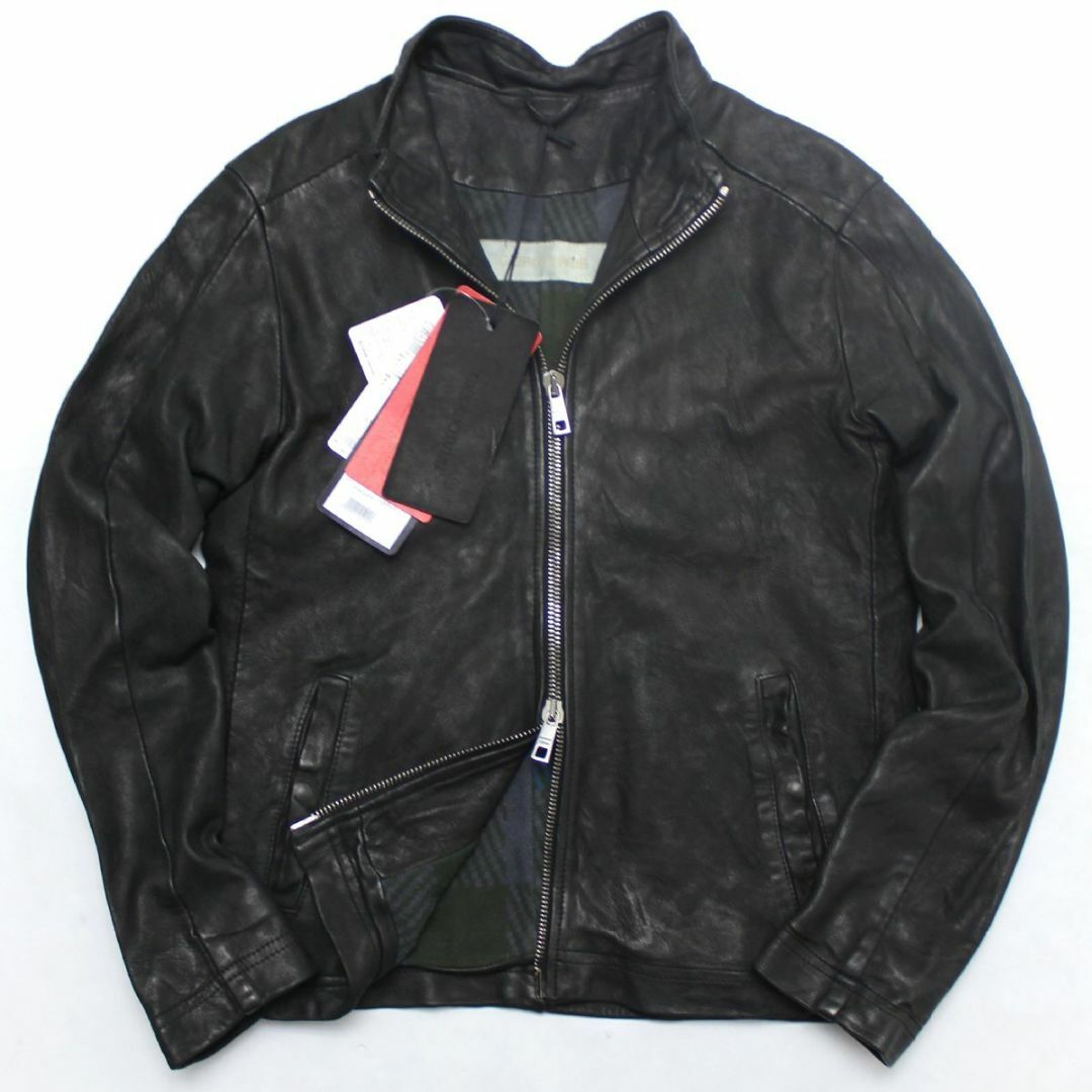 GIORGIO BRATO - GIORGIO BRATO ガーメントダイラムレザー ライダース